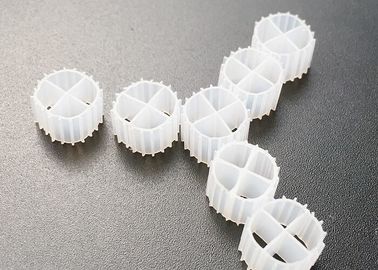 comprare PE Acquari a prova di urti MBBR Filtro Media colore bianco porta fda 11*7MM MBBR Biofilm Carrier online manufacture