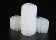 Colore bianco di plastica materiale di corpo filtrante dell'HDPE vergine MBBR per trattamento delle acque reflue