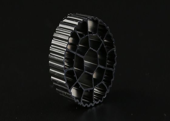 comprare Colore nero Plastica MBBR Kaldnes K1 MBBR Bio Media HDPE Materiale 25mm X 12mm Dimensione online manufacture