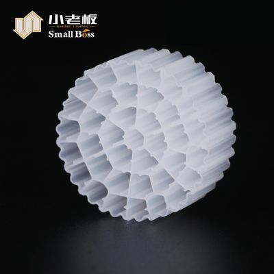 Materiale PE37 HDPE Bioplastica bianca Mbbr Biofiltro per il trattamento delle acque reflue
