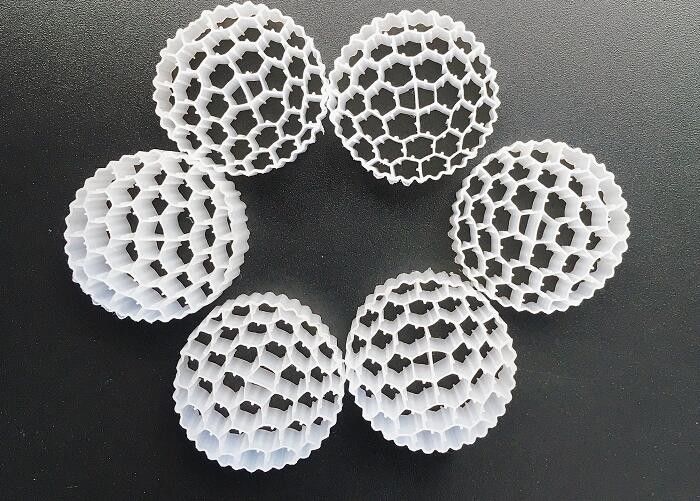 Activecell Biotube MBBR Plastic Filter Media Bianco Colore 800m2/M3