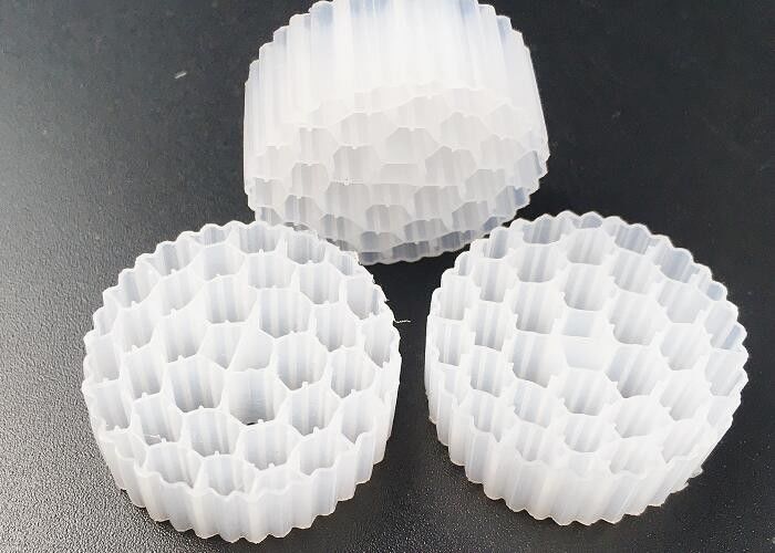 Pe38 25*4mm Hdpe Mbbr bio- corpo filtrante letto mobile Safty ampia superficie