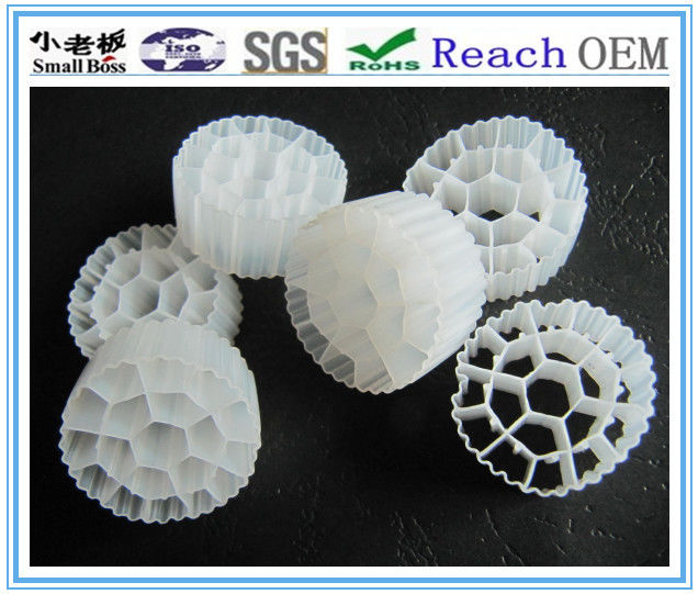popolare colore nero materiale HDPE vergine bio media MBBR per il trattamento delle acque reflue industriali