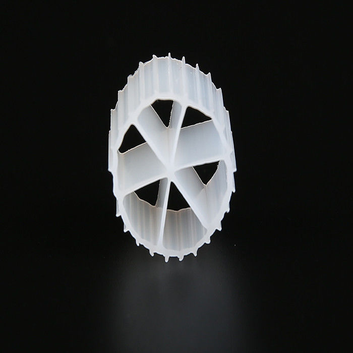Buona resistenza agli urti HDPE MBBR Kaldnes Filter Media per stagni