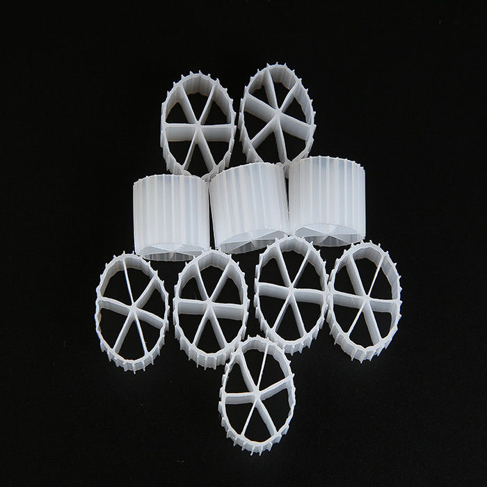 Purificazione dell'acqua rispettosa dell'ambiente Tecnologia di protezione MBBR Bio Media con Long Life Span Bianco