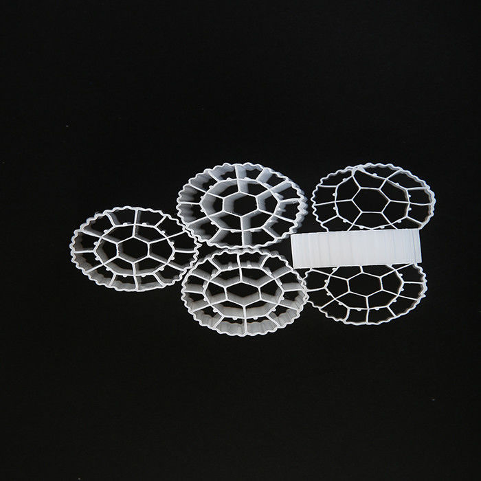 25 mm X 10 mm Dimensione Filtro di plastica Media vergine HDPE Materiale MBBR Bio Balls