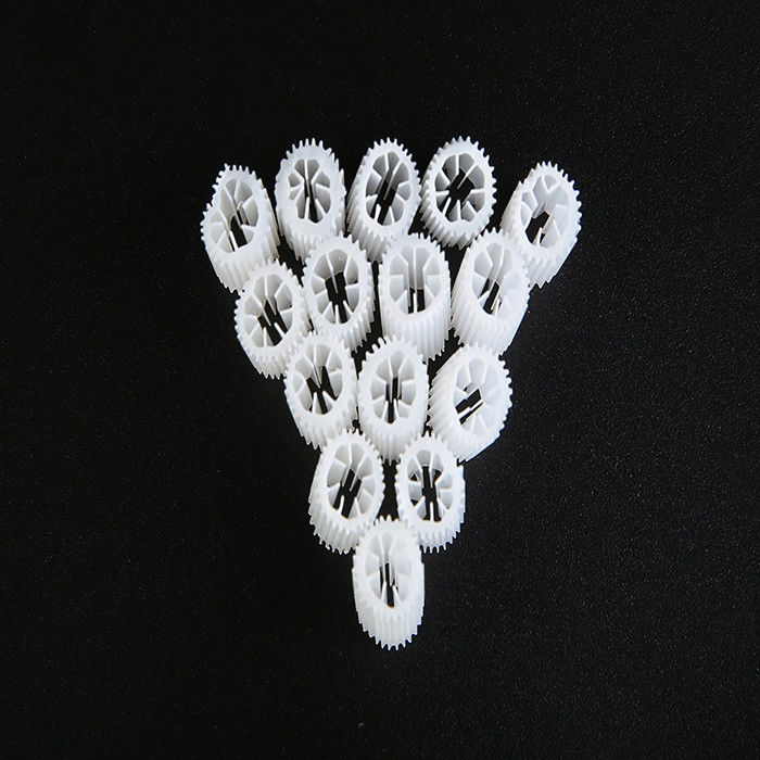 Materiale MBBR HIPS Filtro di plastica con dimensioni 5 mm x 10 mm e colore bianco