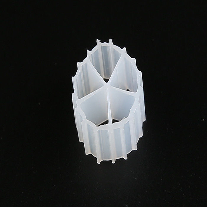 10*7mm MBBR Filter Media Virgin HDPE Material Biocolore Biocolore per il trattamento dell'acqua