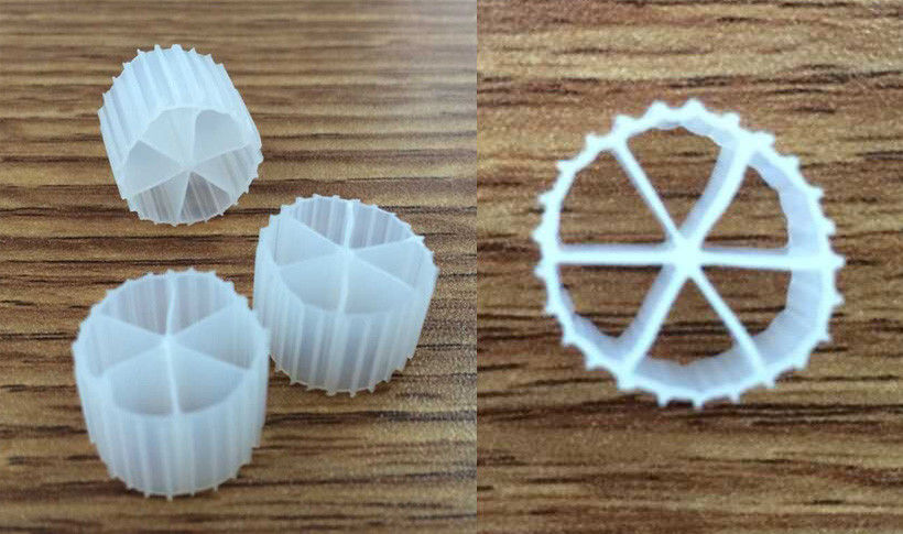 Lunga durata di vita MBBR trattamento dell'acqua K1 filtro con materiale HDPE vergine per RAS