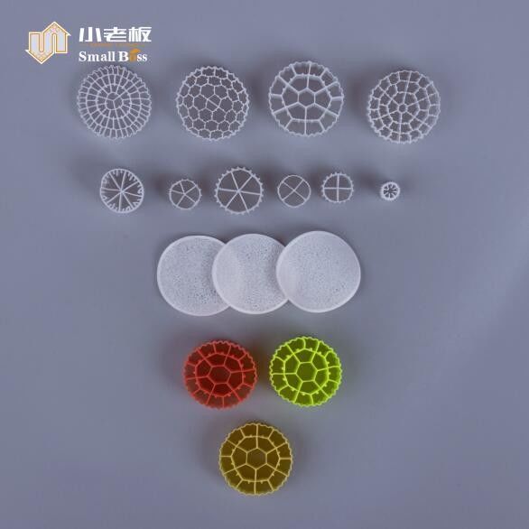 Medi filtri PE38 Consumo energetico inferiore Mbbr Portatore di biomassa galleggiante