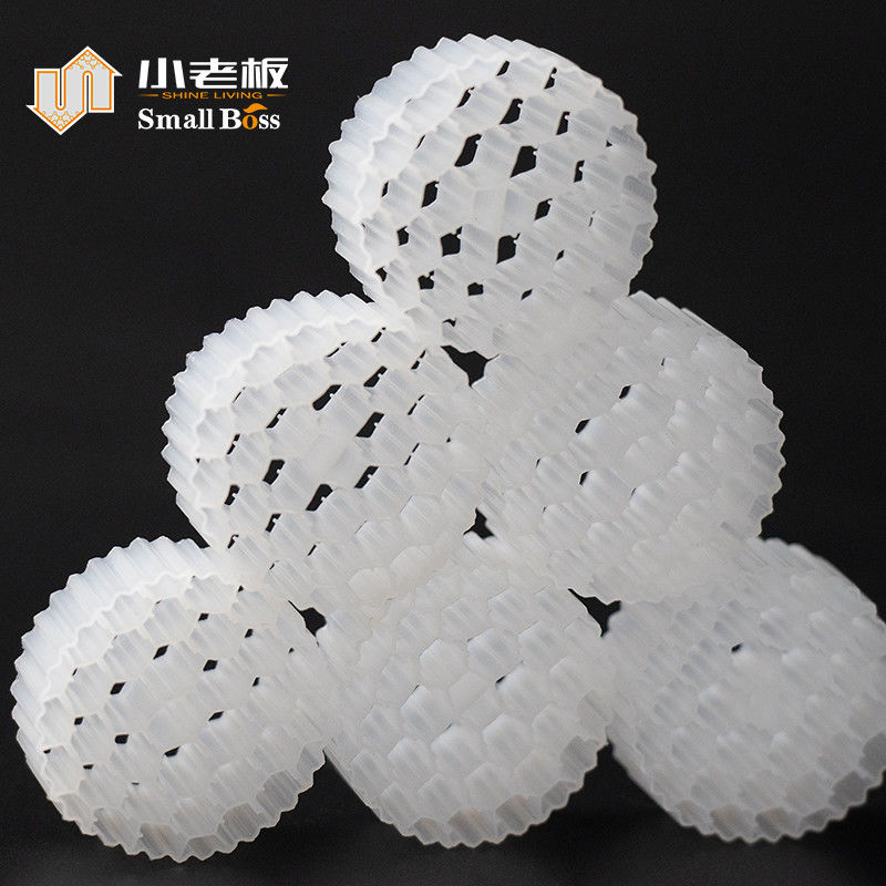 Materiale di plastica PE38 Materiale di plastica Biofilter Media MBBR Bio Carrier per il trattamento delle acque reflue