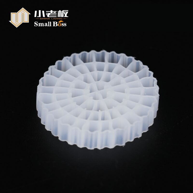Resistenza agli urti Materiale plastico MBBR Biocell Filter Media Superficie alta Per RAS