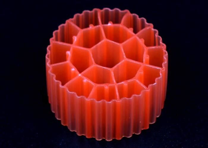 Trattamento delle acque industriali Biocell filter media rosso, K3 Micro media