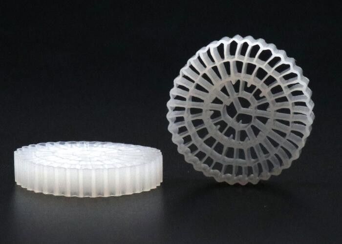 Bio Film Growth Fast K1 Micro Filter Media 25*10mm Qualsiasi Kaldnes HDPE colorato