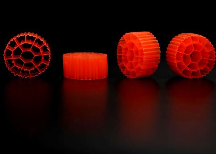 Biocell Filter Media Eco Friendly Qualsiasi colore Biocolle di materiale vergine HDPE