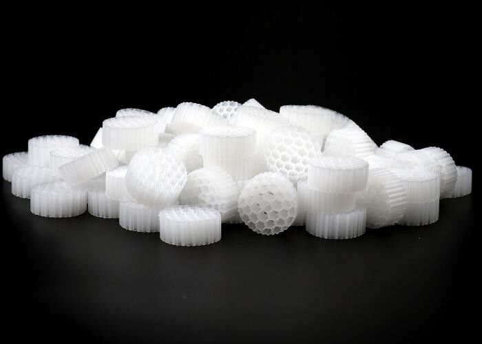 Modello di HDPE MBBR Biocell Media In Virgin FDA SAFY Material Per Il Trattamento delle Acque di Scarico