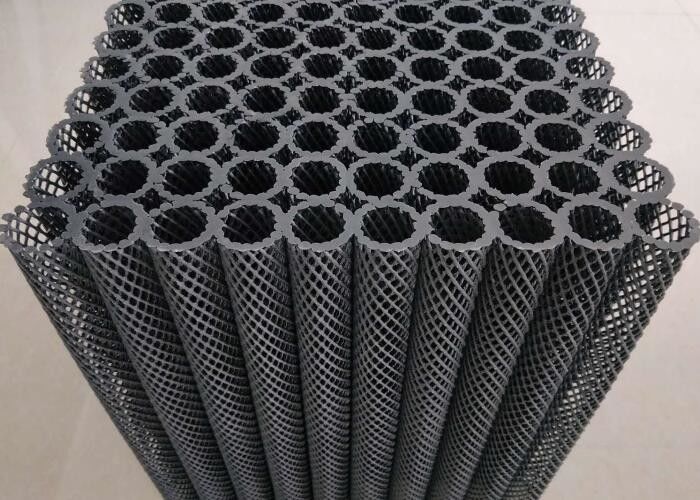 Bio Block Hdpe Plastic Piping Media Per Il Trattamento D'Acqua Nero Colore Caldo Per L'Acquicoltura