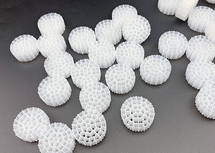 MBBR Bio Ball Wastewater Treatment Media di filtraggio in plastica 25*10MM
