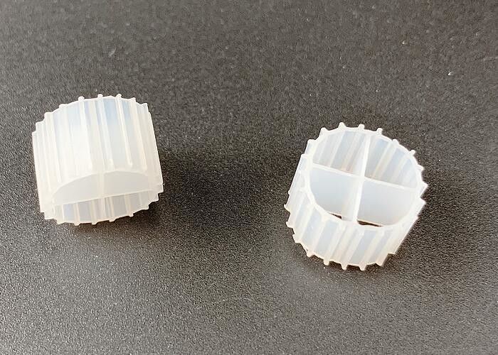 11*7mm MBBR Bio Filter Media K1 con colore bianco e materiale HDPE vergine