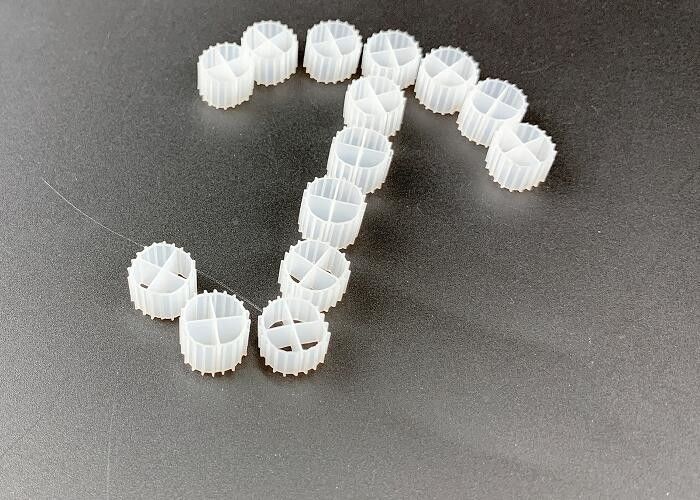 Prodotto di biofiltraggio in HDPE bianco 11 mm per la denitrificazione