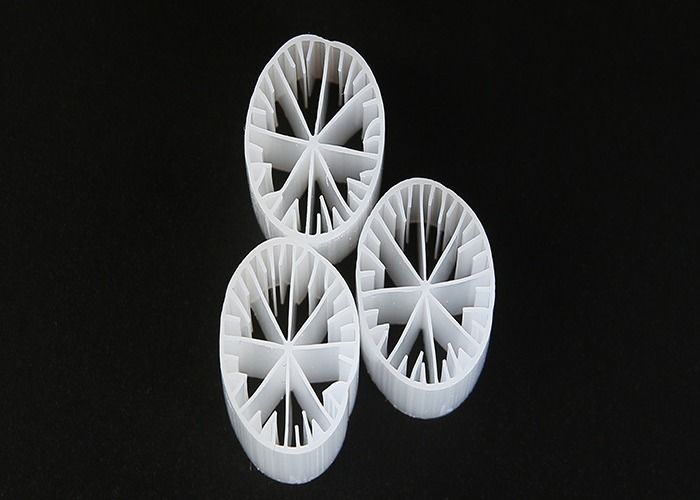 Materiale plastico MBBR Bio Media Virgin HDPE E Bianco 15*15mm Dimensione per l'acqua