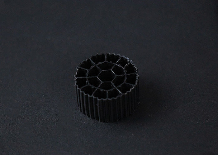 Colore nero galleggiante 25*12MM Mbbr Bio Filter Media Materiale HDPE
