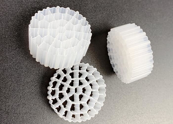 FDA Safty A/O Technology MBBR Filtro di plastica Media Materiale bianco Hdpe