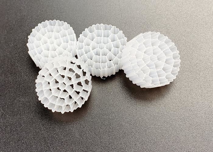 FDA Safty A/O Technology MBBR Filtro di plastica Media Materiale bianco Hdpe
