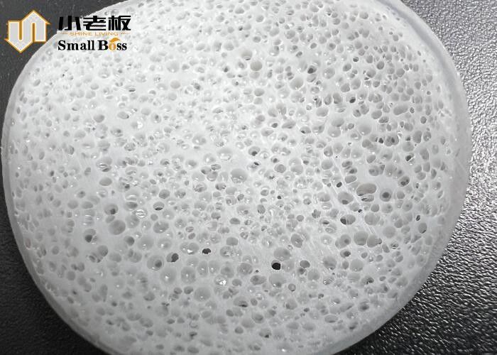 Densità di PE vergine 0,95 g/cm3 MBBR Filter Media Bianco Forma rotonda Galleggiante