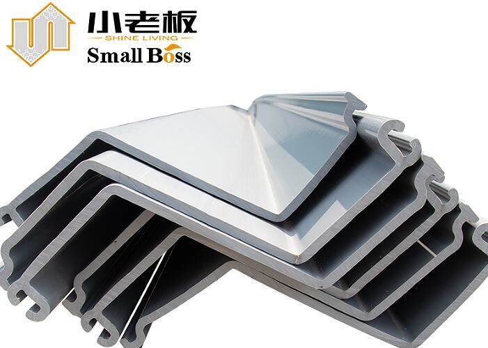 Pile di fogli di vinile in PVC di colore grigio Protezione contro le inondazioni personalizzata Estrusione di tipo Z